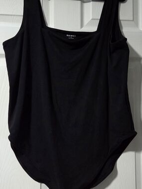 Old Navy Black Scoop-Neck Bodysuit
